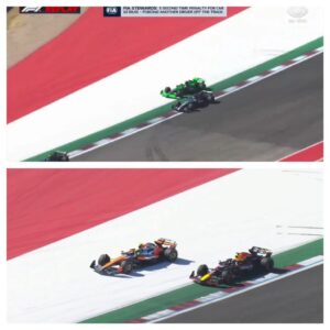 The incidents at the 2024 US GP that sparked the question of the stewards.