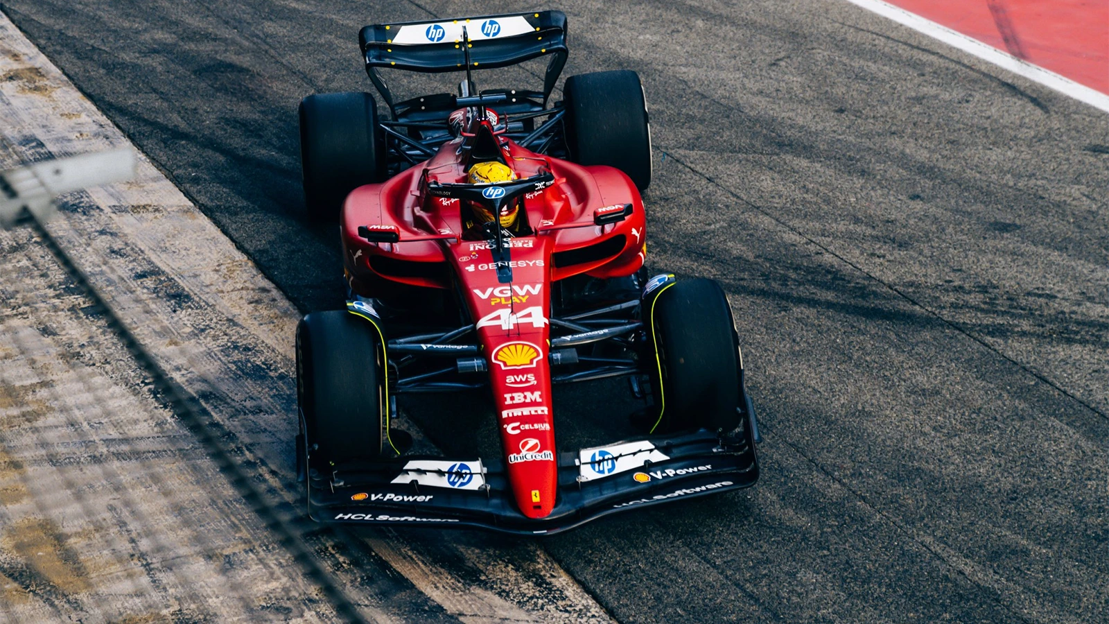  Lewis Hamilton, Ferrari, Formula 1, F1, Racing, Motorsport, Test, Pre-Season, Number 44, Scuderia Ferrari, 2025