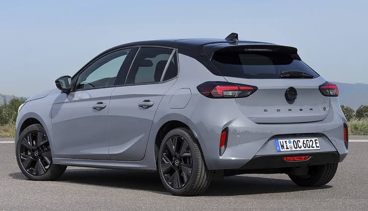 2025 Opel Corsa Rear View highlighting twin exhausts